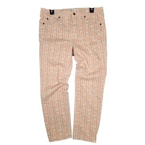 Miraclebody Women's Printed Straight Leg Pants‎ Size 8 Geometric Boho